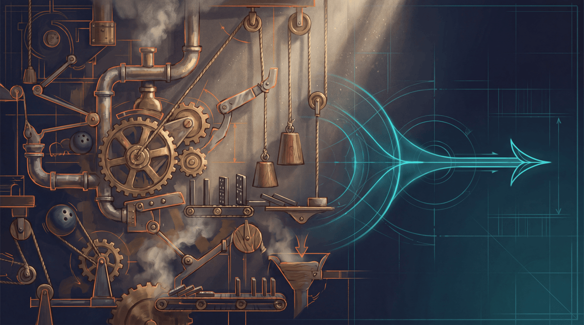 Don't Automate the Rube Goldberg Machine | Quevin.ai